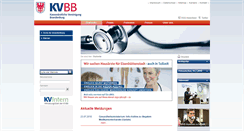 Desktop Screenshot of kvbb.de