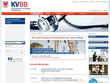 Tablet Screenshot of kvbb.de